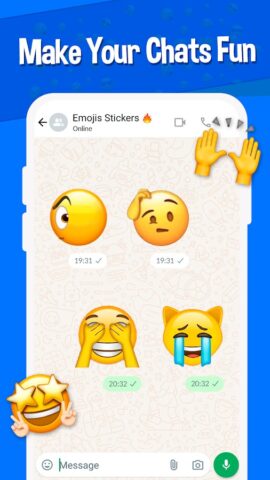 Наклейки Emojis WAStickerApps для Android — скриншот 4