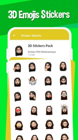Наклейки Emojis WAStickerApps для Android — скриншот 5