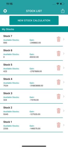 Stock Average Price Calculator для iOS — скриншот 1