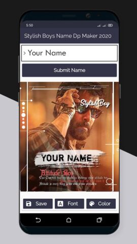 Stylish Boys Name DP Maker для Android — скриншот 3