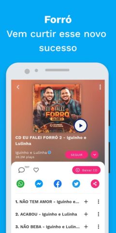 Sua Música: Hits do Nordeste для Android — скриншот 3