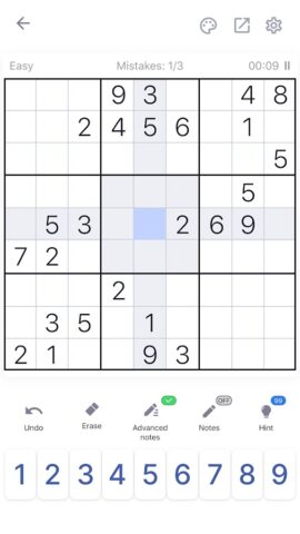 Судоку — Головоломки, Sudoku для Android — скриншот 4
