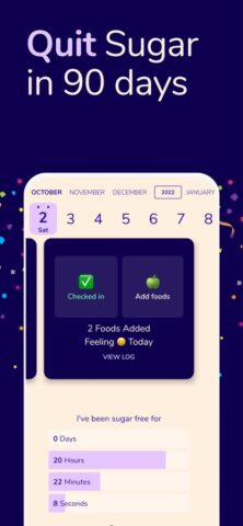 Sugarfree Quit Sugar Addiction для iOS — скриншот 1