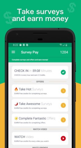 Survey Pay: Surveys for Money для Android — скриншот 1