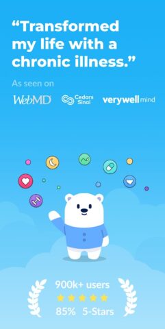 Symptom, Mood & Period Tracker для Android — скриншот 1