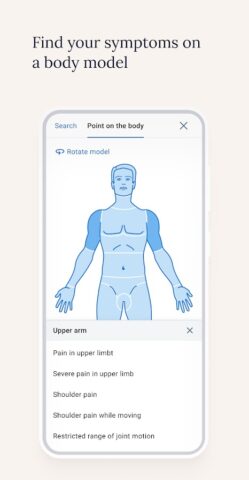 Symptomate — Оценка симптомов для Android — скриншот 3