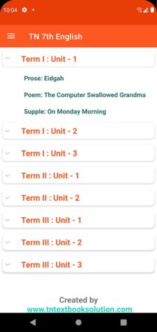 TN 7th English Guide для Android — скриншот 1