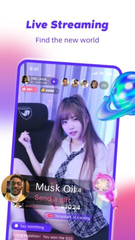 TT Live: Online Streaming Chat для Android — скриншот 1