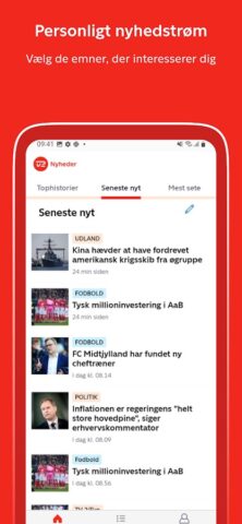 TV 2 Nyheder для Android — скриншот 3