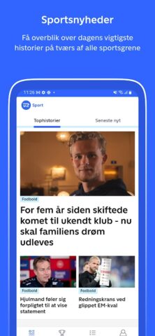 TV 2 Sport для Android — скриншот 1