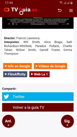 TV Guia Es — Programación TV для Android — скриншот 5
