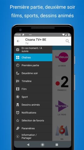 Programme TV BE — Cisana TV+ для Android — скриншот 5