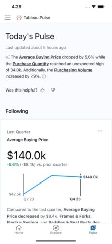 Tableau Mobile для iOS — скриншот 2