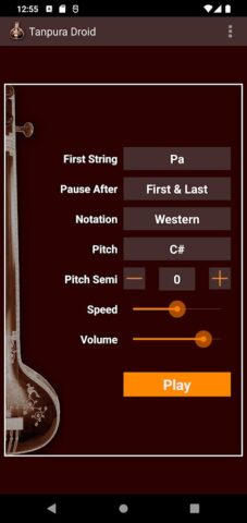 Tanpura Droid для Android — скриншот 1