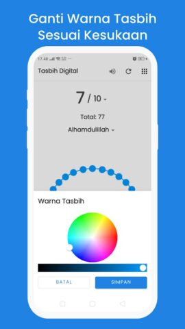 Tasbih Digital Offline для Android — скриншот 3