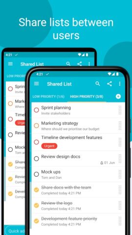 Tasks: To Do List & Reminders для Android — скриншот 2