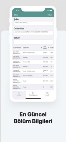 Tercih Robotu — YKS TYT AYT для iOS — скриншот 1