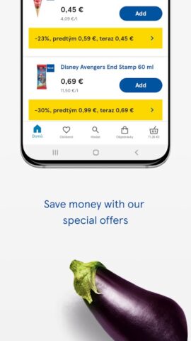 Tesco Online nákupy SK для Android — скриншот 3