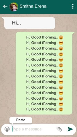 Повторитель текста для сообщен для Android — скриншот 4