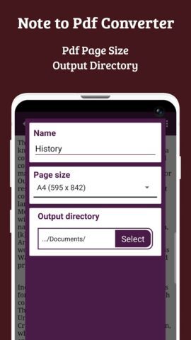 Text To Pdf Converter для Android — скриншот 5
