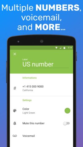 TextMe Up Calling & Texts для Android — скриншот 5