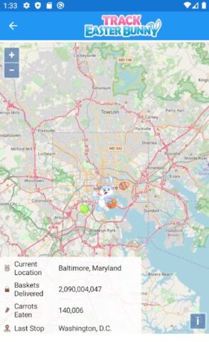 The Easter Bunny Tracker для Android — скриншот 4