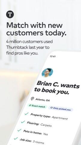 Thumbtack for Professionals для Android — скриншот 1