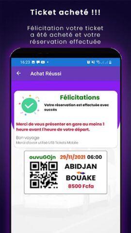 Tickets UTB для Android — скриншот 4