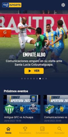 Tigo Sports Guatemala для Android — скриншот 1