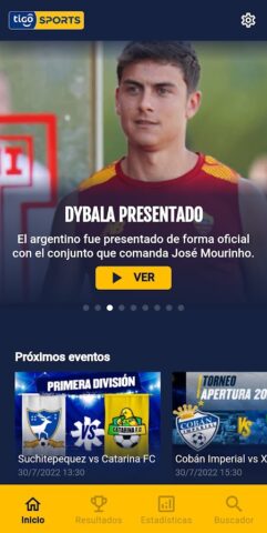 Tigo Sports Guatemala для Android — скриншот 2