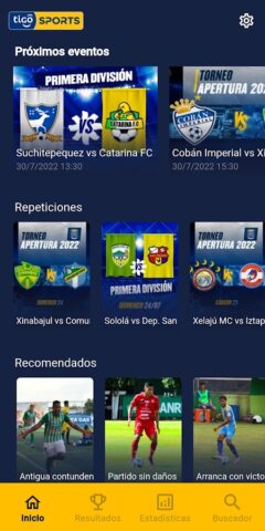 Tigo Sports Guatemala для Android — скриншот 3