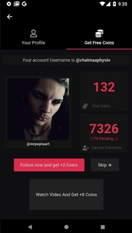 Tikio Followers Likes & Views для Android — скриншот 3