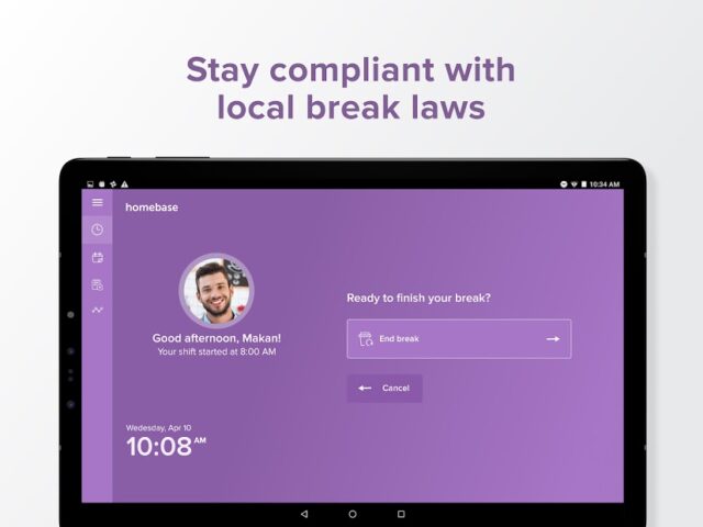 Time Clock by Homebase для Android — скриншот 3