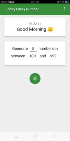 Today Lucky Number для Android — скриншот 1