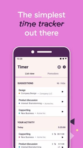 Toggl Track — Time Tracking для Android — скриншот 3