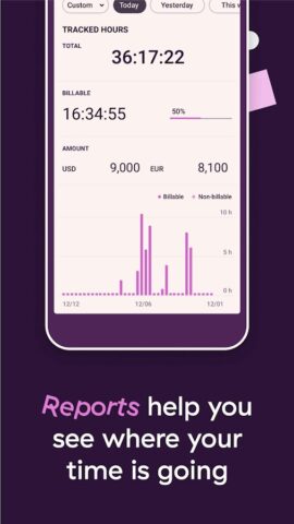 Toggl Track — Time Tracking для Android — скриншот 4