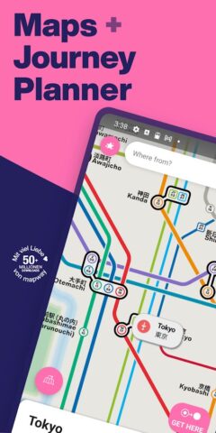 Tokyo Metro Subway Map & Route для Android — скриншот 1