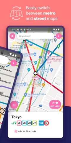 Tokyo Metro Subway Map & Route для Android — скриншот 2