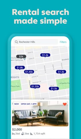 Trulia Rent Apartments & Homes для Android — скриншот 1