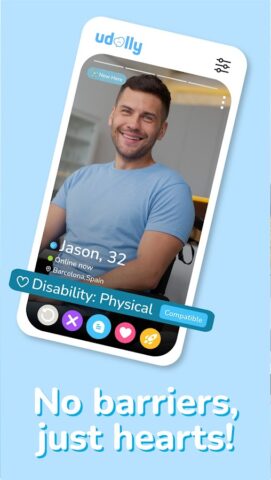 Udolly — Dating for disabled для Android — скриншот 2