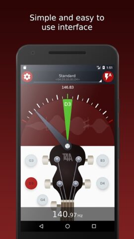 Банджо-Тюнер для Android — скриншот 2
