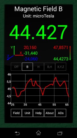 Ultimate EMF Detector RealData для Android — скриншот 2