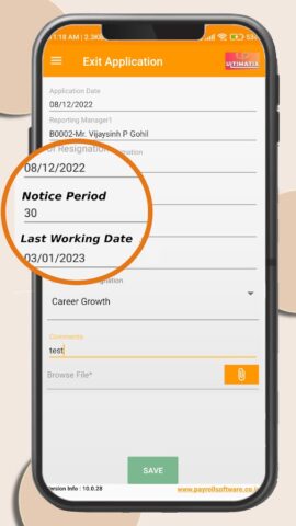 Ultimatix Payroll для Android — скриншот 4