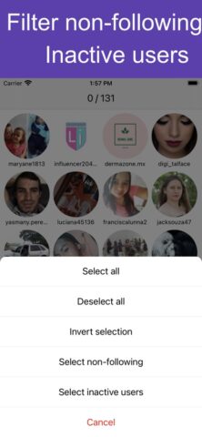 Unfollow for Insta™ для iOS — скриншот 2
