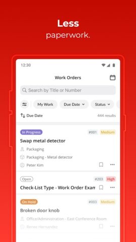 UpKeep Рабочие задания для Android — скриншот 2