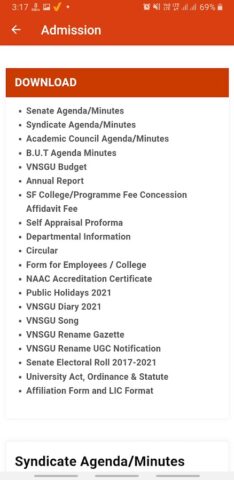 VNSGU для Android — скриншот 5
