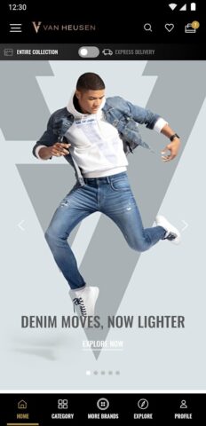 Van Heusen Online Shopping App для Android — скриншот 1