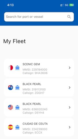 Vessel Tracking — Ship Radar для Android — скриншот 3