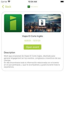 Viajes El Corte Inglés App для Android — скриншот 2