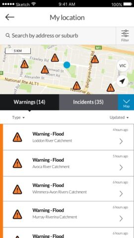VicEmergency для Android — скриншот 4